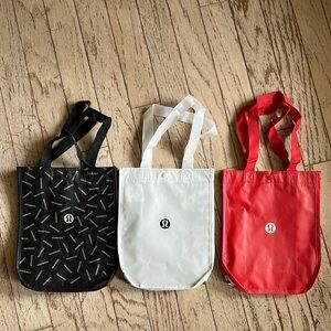 lululemon athletica Women's Tote Bag Set - Black, White, and Red